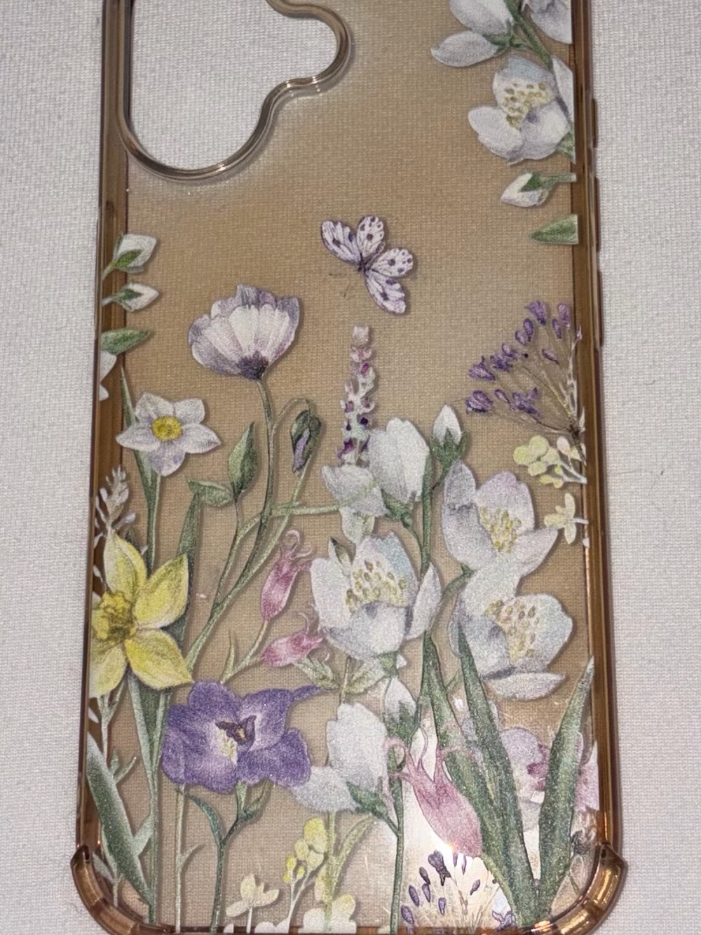 Floral Clear Phone Case